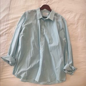 Calvin klein dress shirt light blue non iron xxl